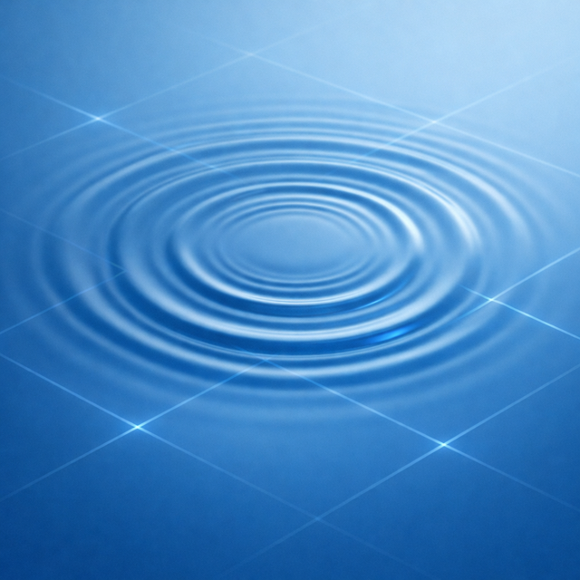 Abstract Blue Surface with Ripples and Subtle Grid Pattern-1
